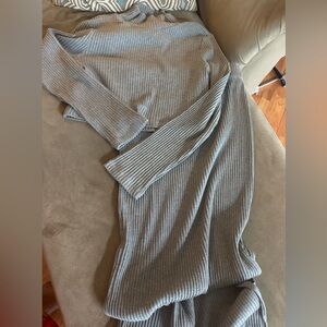 American Apparel Gray Ribbed Turtleneck Sweater